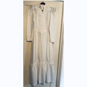 Victorian White Long Sleeve Dress